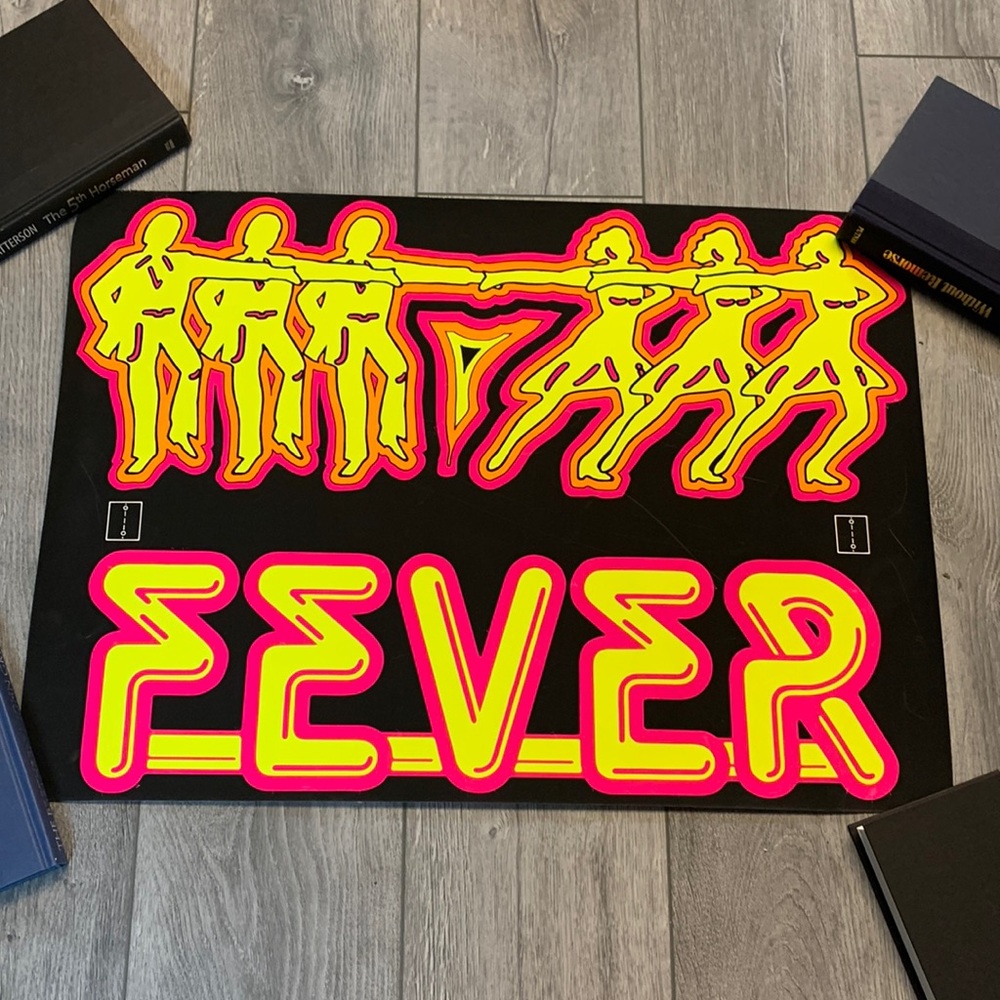 Vintage 1970’s Dance Fever Blacklight Poster